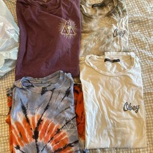 Obey and HUF tshirt lot